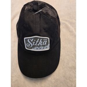 black Sitka Gear Ridgeline Lo Pro Trucker Snapback hat